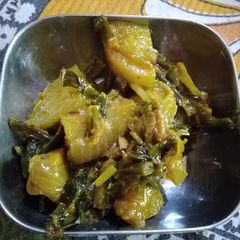 A picture of Aloo pyaz sbji.