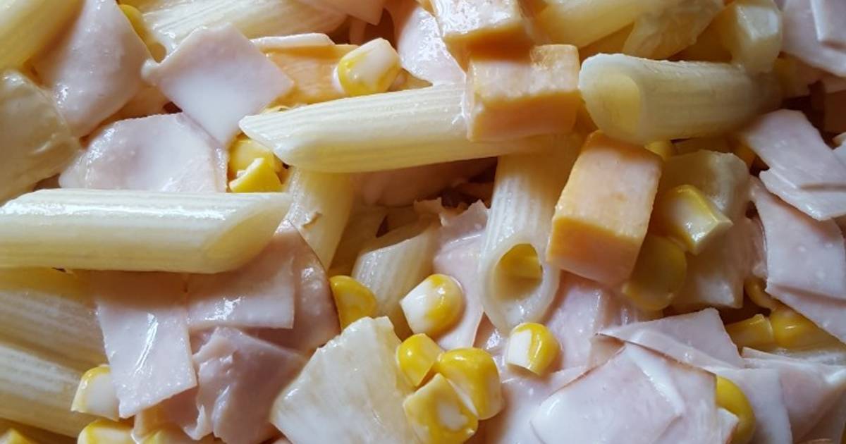 Ensalada hawaiana con piña, queso y jamón Receta de  Cookpad