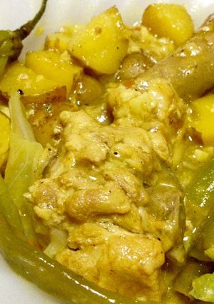 A picture of Mild Pork Curry with Coconut Milk (simple & easy).