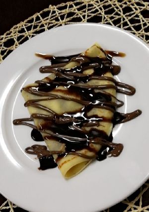 صورة لوصفة كريب بالنوتيلا والموز