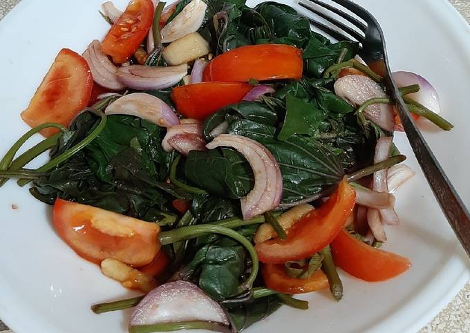 Sweet Potato Leaves Salad