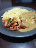 Filete de pierna de cerdo con salsa de Cebolla y mostaza 👩‍🍳