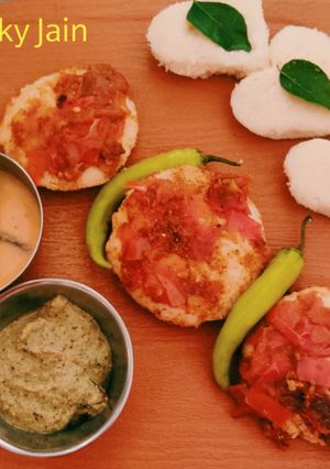 A picture of Tawa masala Idli.