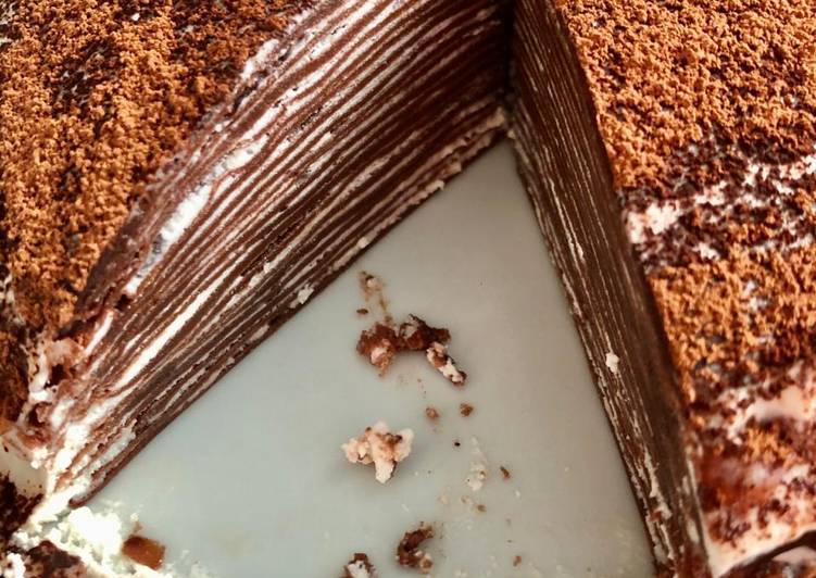 Resep Choco Crepes Cake, Bisa Manjain Lidah