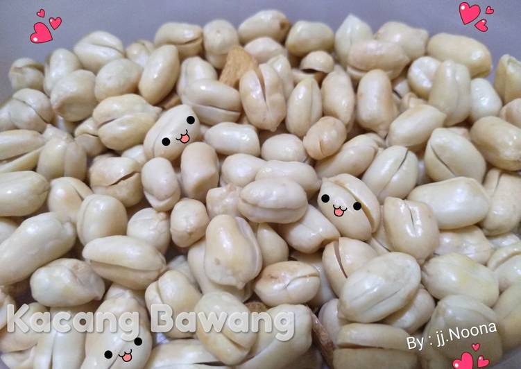 Cara mengolah Kacang Bawang Original (mudah, murah, cepat, enak,renyah simple) yang Menggugah Selera