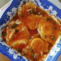 Foto resep Telur ceplok saus asam manis ala fuyunghai