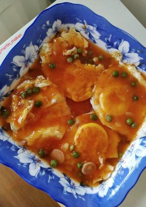 Foto resep Telur ceplok saus asam manis ala fuyunghai