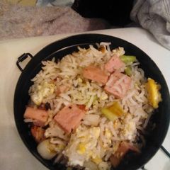 A picture of My version of special fried rice.
