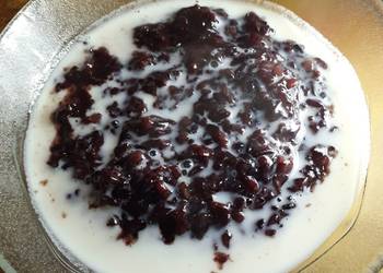 Resep Mudah Bubur ketan hitam Ala Restoran