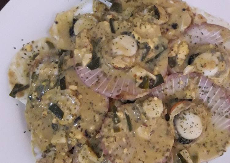 Resep Salted Egg Scallop Anti Gagal