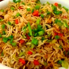 A picture of Vegetable fried rice.