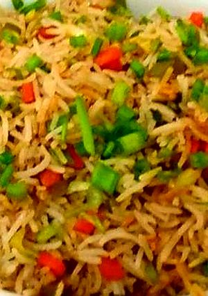 A picture of Vegetable fried rice.