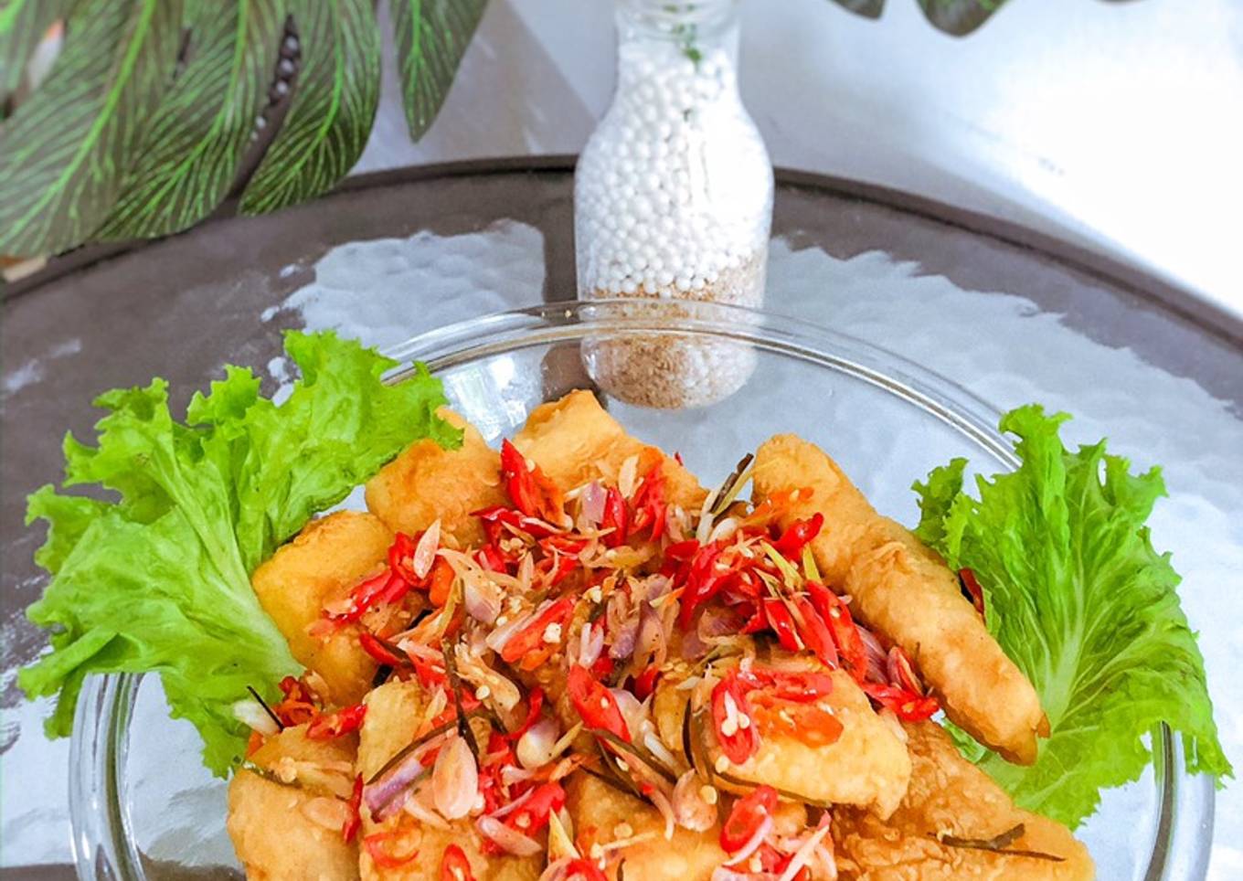 Rempah-rempah dengan tepung emas