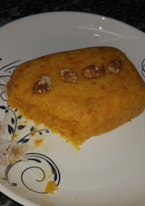 صورة لوصفة حلاوة جوز الهند بالجزر