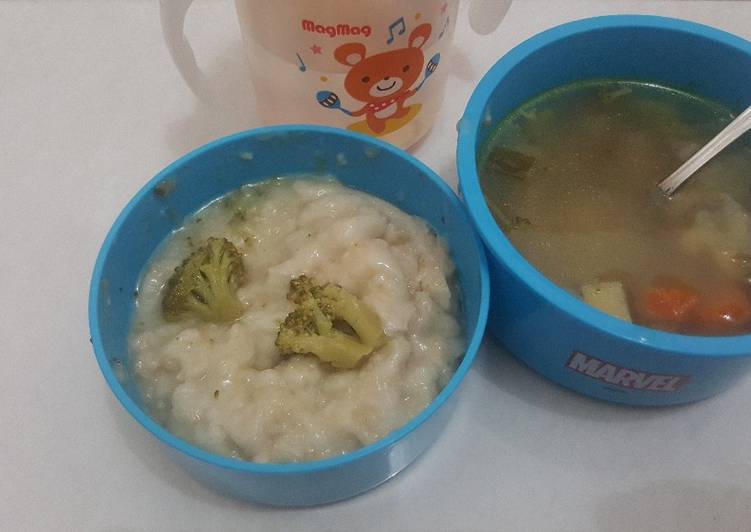 Sop brokoli dan oats slow cooker 1y