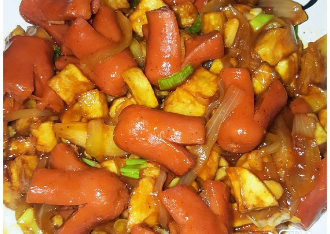 Resep Sosis Kentang Saus Barbeque oleh Ghe Homemade - Cookpad