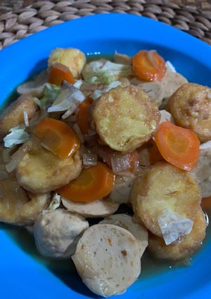 Foto resep Tumis Tofu dan Bakso Seafood