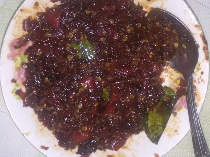 Langkah Gampang Membuat Resep Sambal Terasi Goreng (ga terlalu menyengat terasi nya, enak bgt) yang Menggugah Selera Anti Ribet, Sempurna