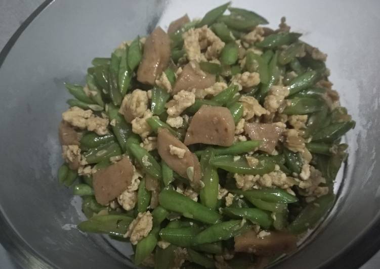 Tumis Buncis Telur & Bakso