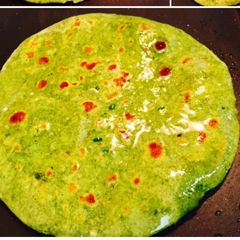 A picture of Spinach Paratha.