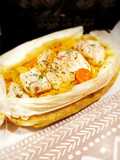 Curry de lotte en papillote