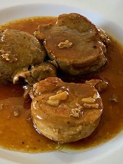 Una foto de Solomillo en salsa de soja, limón y miel