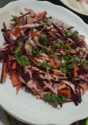 A picture of Beet root salad.