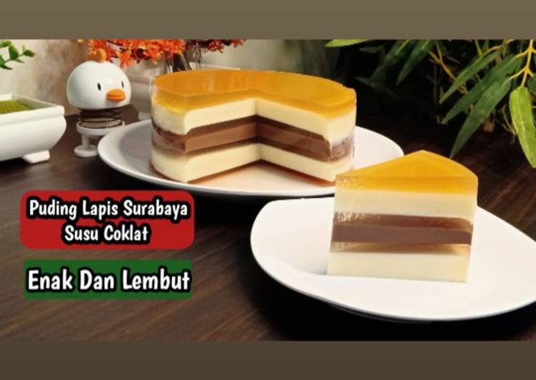 makanan Puding Lapis Surabaya - Resep Puding Lapis Surabaya Anti Gagal