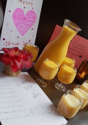 A picture of Mango lassi.