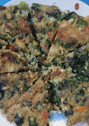 Foto resep Green Spinach Omelet (recook)