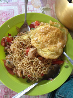 Foto resep Mie goreng telur dadar