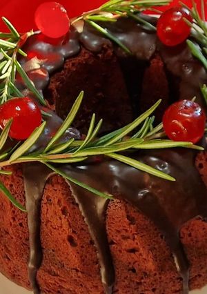 Foto di Ciambella al cioccolato in stampo bundt