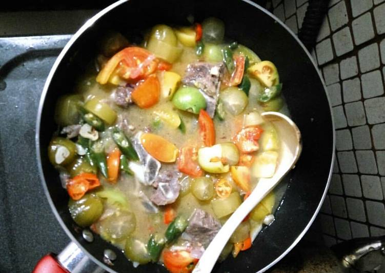 Resep Asem iga nyemek Anti Gagal