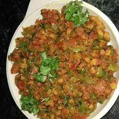 Carrot & shimla mirch ki sabji without potato A picture of Carrot & shimla mirch ki sabji without potato.