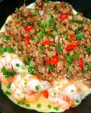 Trứng hấp tôm thịt