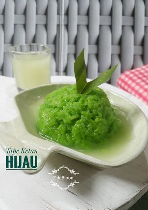 Foto resep 592. Tape Ketan Hijau
