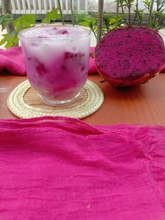 Foto resep Es buah naga