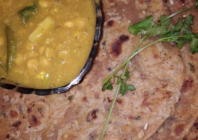How to Prepare Homemade Sattu paratha with chana dal
