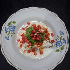 A picture of Sago Dahi Vada.