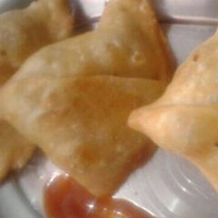 A picture of Homemade samosey.