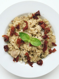 Una foto de Risotto de quinoa y setas