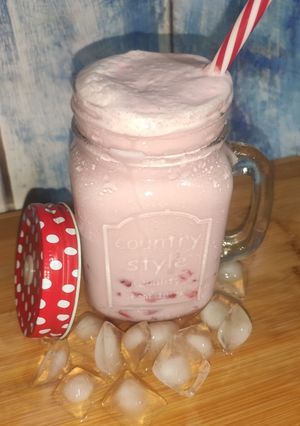 A picture of Korean Jelly Strawberry Milk.