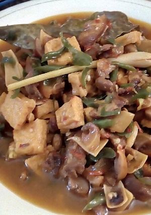 Foto resep Tumis tauco kikil + tahu