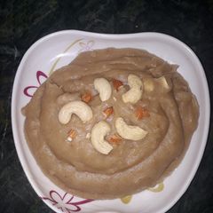 A picture of Aata halwa.
