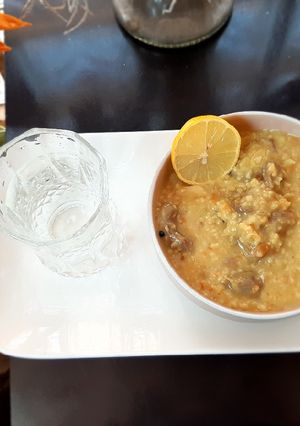 A picture of OATS AND BEEF SOUP(ARABIC SOUP/SHURBA).#teamkitchenqueens.