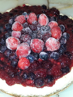Una foto de Cheesecake de frutos rojos