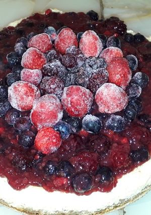 Una foto de Cheesecake de frutos rojos