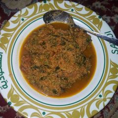 A picture of Spinach Soup (Miyar Taushe).
