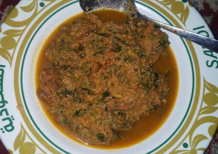 Spinach Soup (Miyar Taushe)
