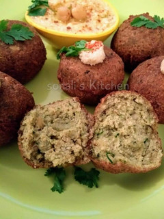 A picture of Homemade Falafel.
